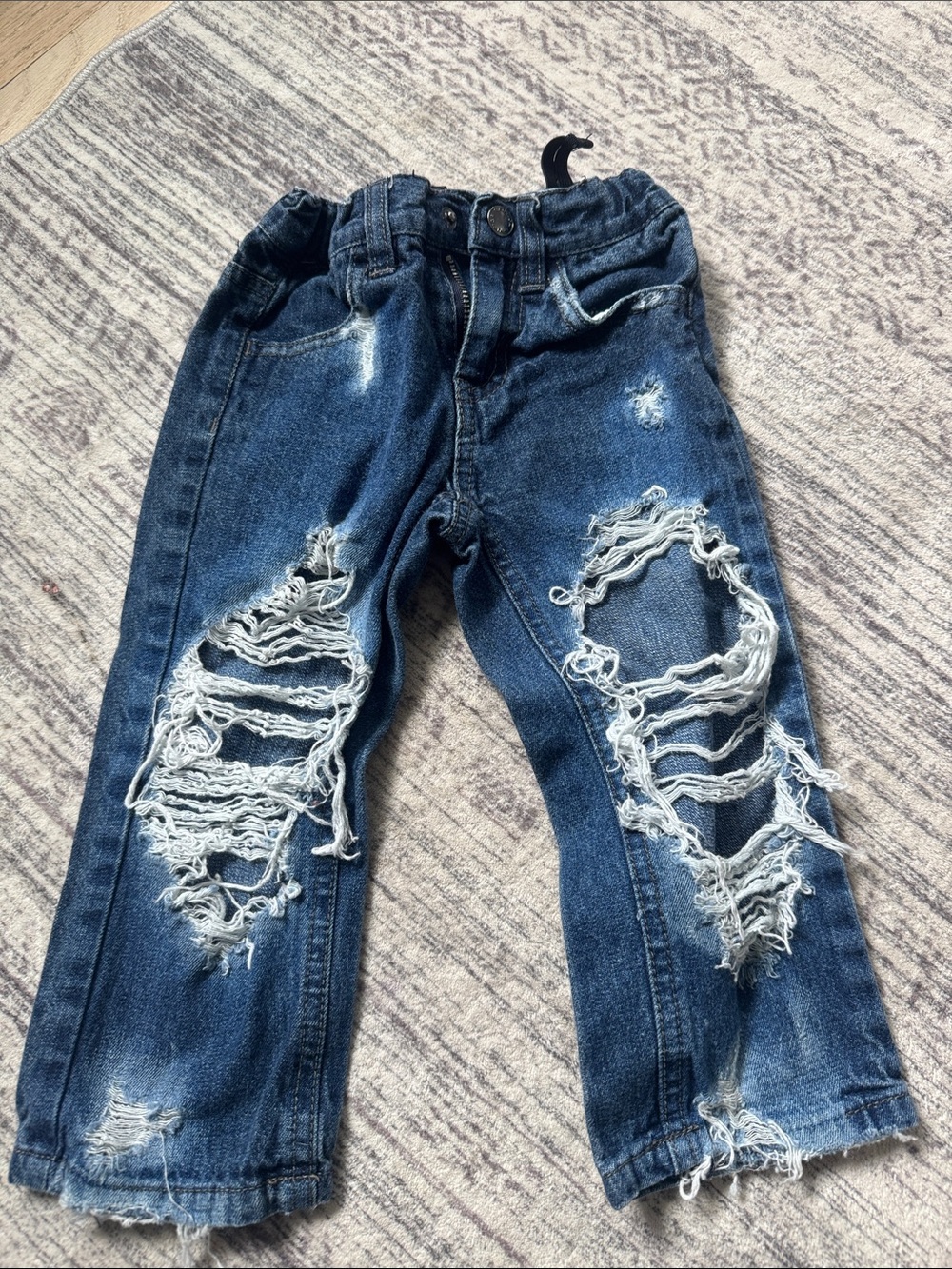 Nautica Kids Ripped Dark Blue Denim Jeans